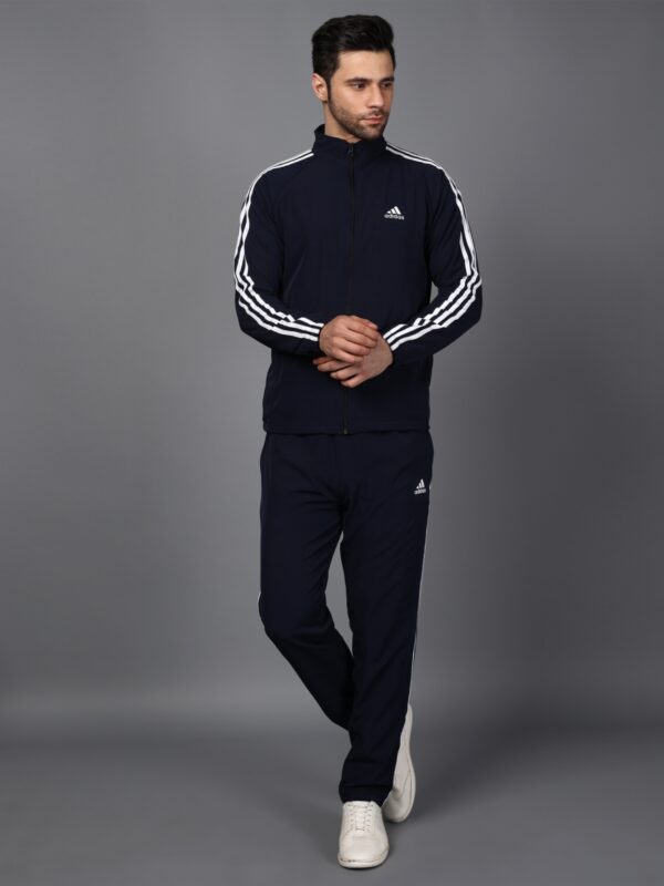 Adidas Striped Men Black Track Suit (Jacket & Track Pant) - Image 7