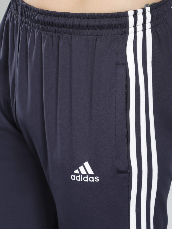 Adidas Solid & Casual Men Track Pants Blue Combo - Image 8