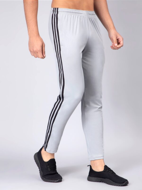 Adidas Solid Casual Men Track Pants color Navy Blue & Grey - Image 3