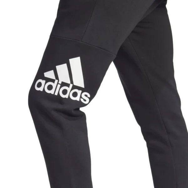 Adidas Mens Big Logo Fleece Tapered Cuffed Track Pant - Image 3