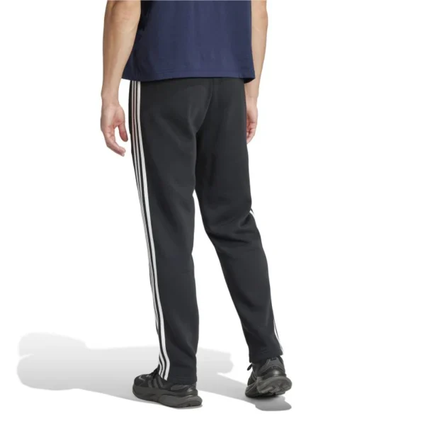 Adidas Mens Essentials Fleece Open Hem 3-Stripes Pant - Image 2